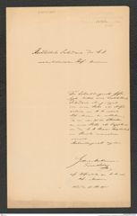 k.k. naturhistorisches Hofmuseum, Intendanzakten 1885-1896 (Hauer), Aktenzahl Z.611/1890, Seite 1
